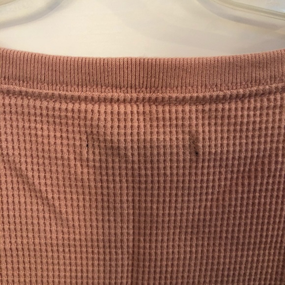 Women’s Cropped Waffle Long Sleeve - L - Picture 7 of 8